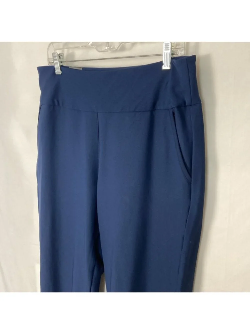 Adidas Women's 7/8 straight Leg Pants  Navy Blue Size L Ankle golf